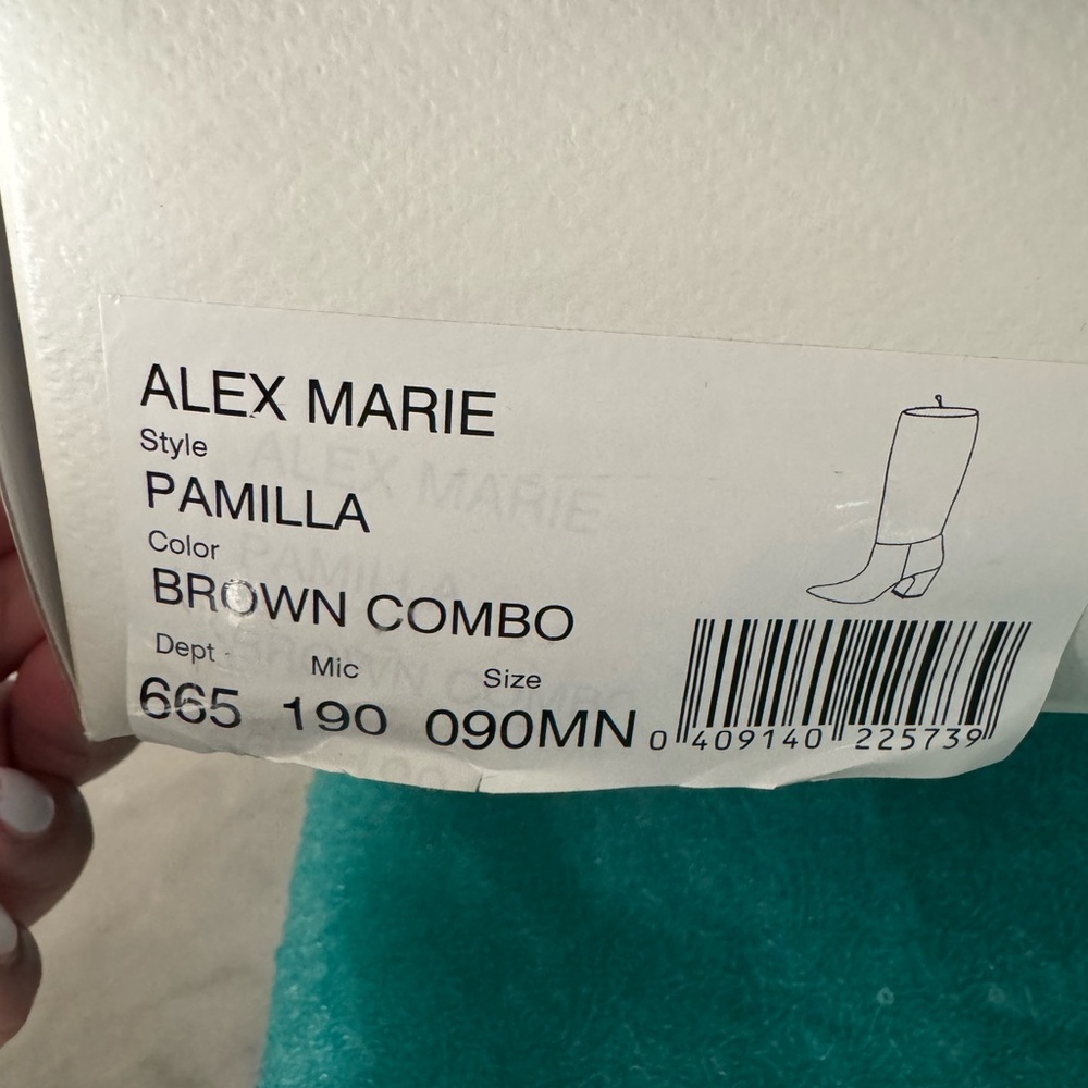 Alex Marie Brown Snakeskin Boots - Picture 9 of 9